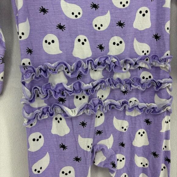 Baby One Pieces Purple Ghost Print - Picture 6 of 6